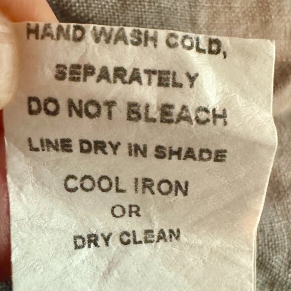 New Francesca Bettini 100% Linen Midi Dress Women's Size 1X Gray Tiered Design - Picture 9 of 13